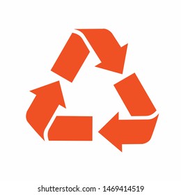 Universal Recycling Symbol International Symbol Used Stock Vector