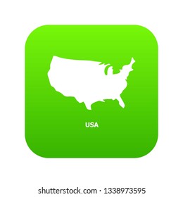 Usa Map Icon Simple Illustration Usa Stock Vector Royalty Free