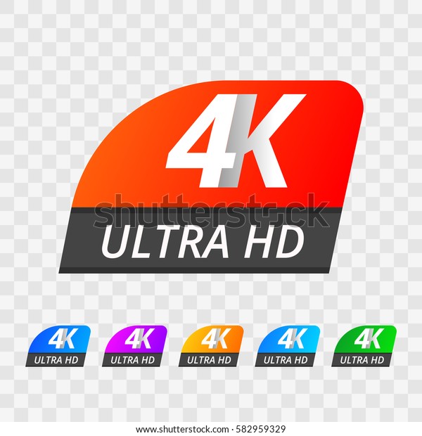 Vector K Ultra Hd Sign Label Stock Vector Royalty Free