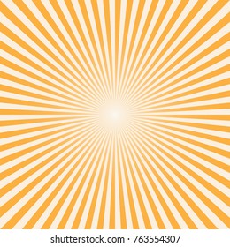 Vector Background Sun Rays White Orange Stock Vector Royalty Free