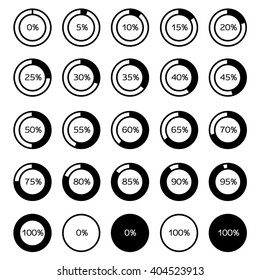 Vector Circle Diagram Pie Charts Infographic Stock Vector Royalty Free