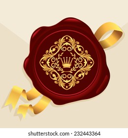 Vector Decorative Wax Seal Stock Vector Royalty Free