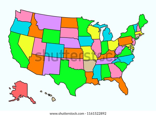 Vector Design Usa Maps Area Stock Vector Royalty Free Shutterstock