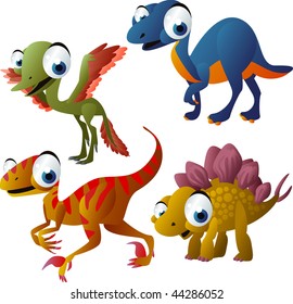 Conjunto De Dinosaurios Vectoriales Vector De Stock Libre De Regal As