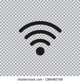 Wifi Icon Isolated On Transparent Background Stock Vector Royalty Free