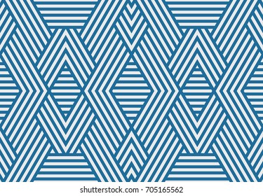 Abstract Blue Striped Line Serrated Pattern Stock Vector Royalty Free