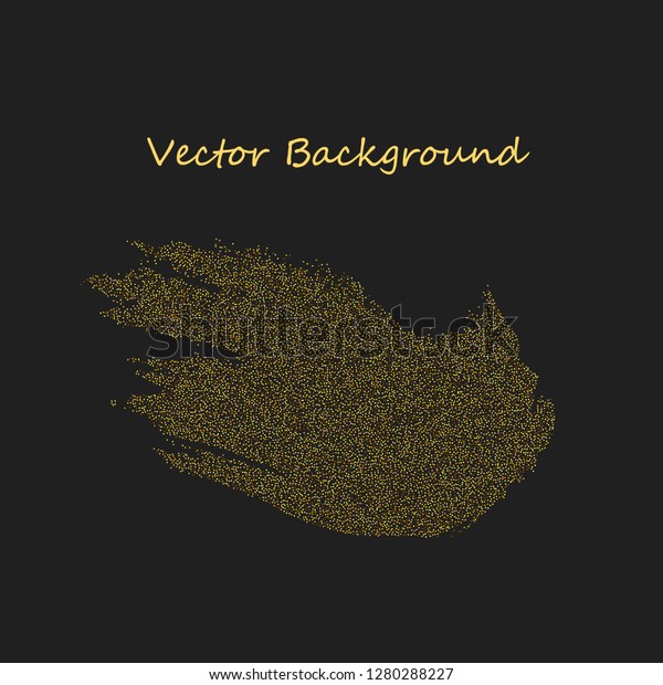 Vector Gold Glitter Confetti Wave On Stock Vector Royalty Free