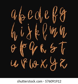 Original Curved Latin Alphabet Set Linear Stock Vector Royalty Free