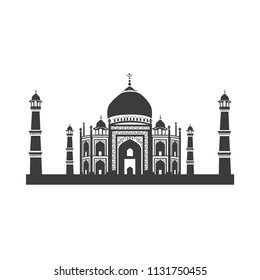 Vector Icon Taj Mahal Vector Illustration Stock Vector Royalty Free