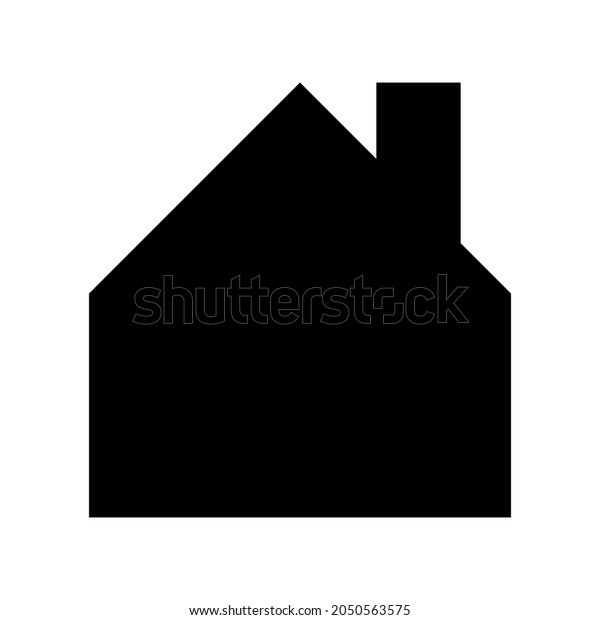 Vector Illustration Black House Icon Editable Stock Vector Royalty