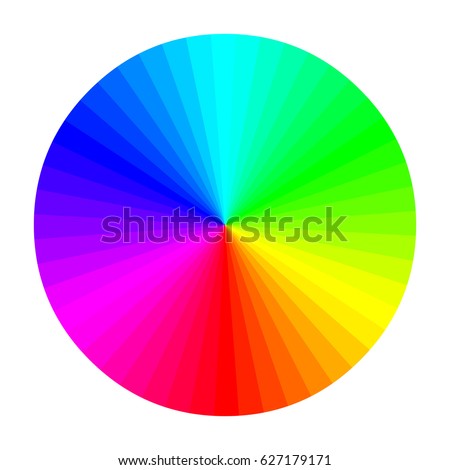 Vector Illustration RGB Color Wheel Stock Vector Royalty Free