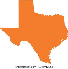 Vector Illustration Texas Map Stock Vector Royalty Free 1680263638