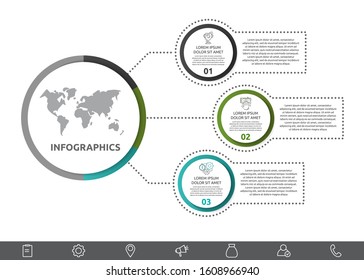 Vector Infographic Main Circle Labels Stock Vector Royalty Free