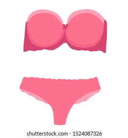 Vector Isolated Lingerie Bra Underpants Stock Vector Royalty Free