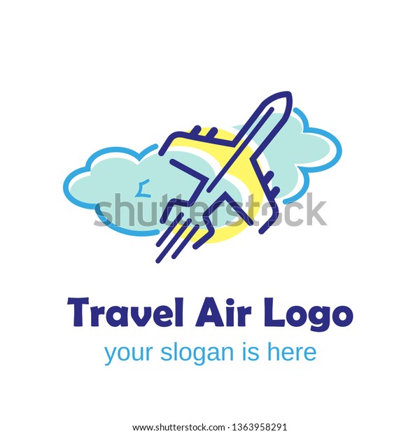 Vector Logo Design Templates Airlines Airplane Stock Vector Royalty