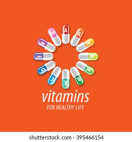 Vector Logo Vitamins Stock Vector Royalty Free Shutterstock