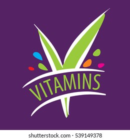 Vector Logo Vitamins Stock Vector Royalty Free Shutterstock