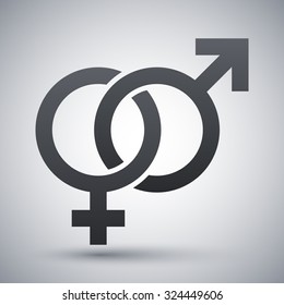 Vector Male Female Sex Symbols Stock Vector Royalty Free