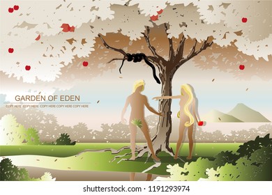 Vector Naked Man Woman Stand Under Shutterstock