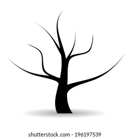 Vector Naked Tree Illustration Stock Vector Royalty Free Hot