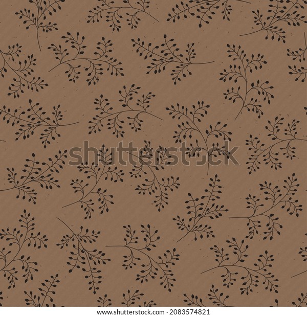 Vector Seamless Texture Craft Paper Background Stock Vector Royalty