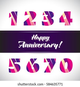 Vector Set Anniversary Signs Symbols Shutterstock