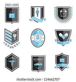 Vector Set Insurance Badges Stock Vector Royalty Free