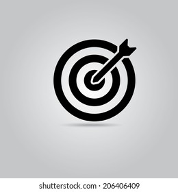 Vector Target Stock Vector Royalty Free 206406409 Shutterstock