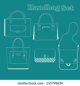 18 447 imágenes de Handbag outline Imágenes fotos y vectores de