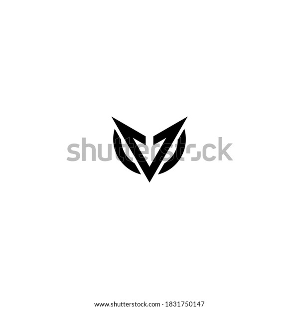 Vintage Letter V Logo Classic V Stock Vector Royalty Free