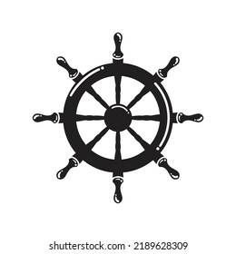 Vintage Steering Wheel Ship Steering Wheel Stock Vector Royalty Free