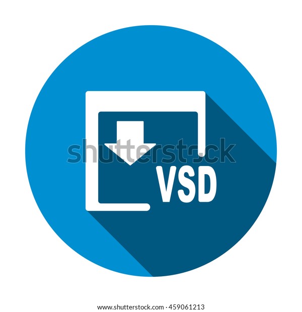 Vsd Icon Flat Design Style Stock Vector Royalty Free 459061213