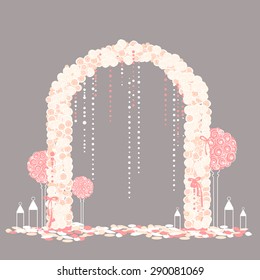 Wedding Arch Silhouette Images Stock Photos Vectors Shutterstock