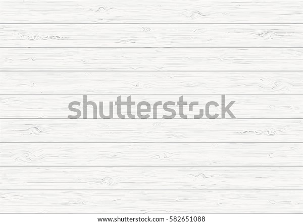 White Wood Plank Texture Vector Background Stock Vector Royalty Free