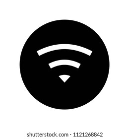 Wifi Symbol Circle Icon Vector Icon Stock Vector Royalty Free