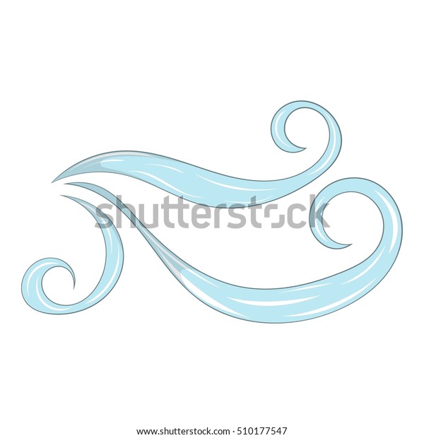 Wind Icon Cartoon Illustration Wind Vector Stock Vector Royalty Free