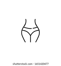 Body Woman Bikini Icon Vector Stock Vector Royalty Free