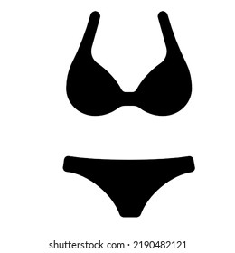 Woman Bikini Silhouette Anyone Who Loves Stock Vector Royalty Free