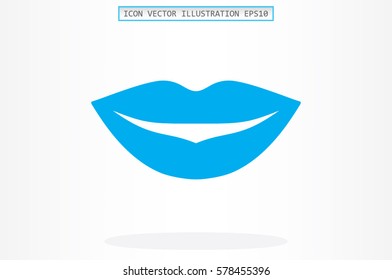 Woman Lips Icon Vector Illustration Stock Vector Royalty Free