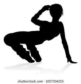 Woman Street Dance Hip Hop Dancer Stock Vector Royalty Free 1218159517