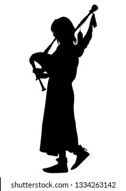 Single Female Opera Singer Microphone Silhouette