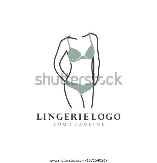 Women Fashion Logo Design Template Lingerie Stock Vector Royalty Free