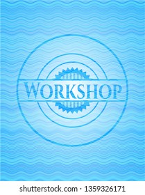 Workshop Water Wave Concept Style Emblem Stock Vector Royalty Free