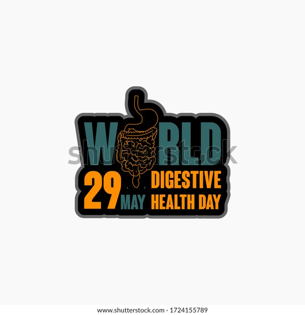 World Digestive Health Day Celebrate On Stock Vector Royalty Free