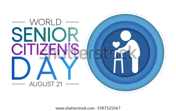 World Senior Citizens Day Observed On Stock Vector Royalty Free