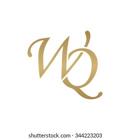 Wq Initial Monogram Logo Stock Vector Royalty Free