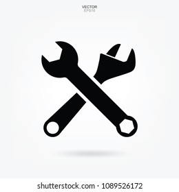 Wrench Icon Craftsman Tool Sign Symbol Stock Vector Royalty Free