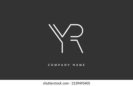 Yr Ry Alphabets Letters Logo Monogram Stock Vector Royalty Free