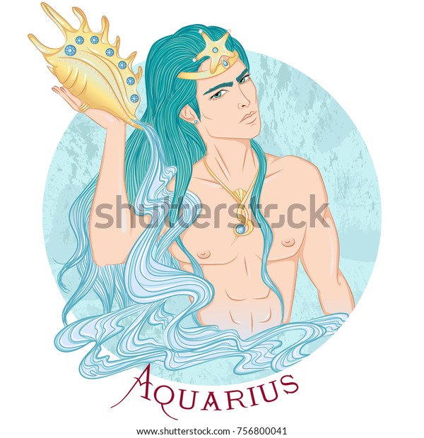 Zodiac Vector Illustration Astrological Sign Aquarius Stock Vector My