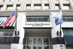 WASHINGTON, DC - NOVEMBER 11, 2017: National Press Building located in Washington, DC. The building is home to the National Press Club.